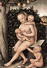 Lucas Cranach The Elder Canvas Paintings - Charity